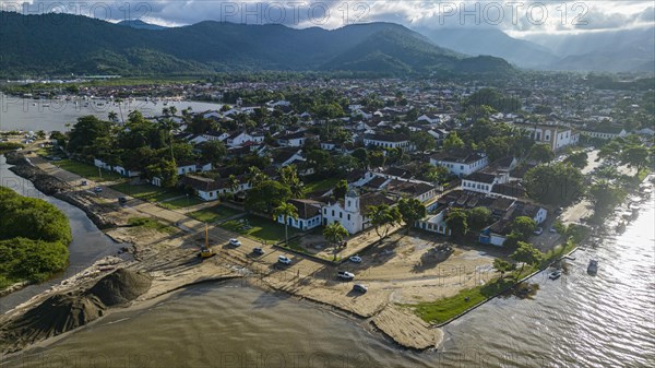 Aerial of the Unesco world heritage site Paraty