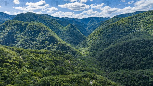 Aerial of the Unesco site Atlantic Forest South-East Reserves