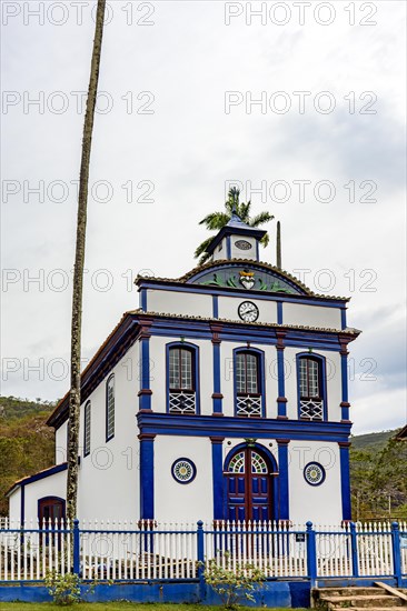 Old historic church in the village of Biribiri in Diamantina that was part of an old fabric factory and today transformed into a tourist spot