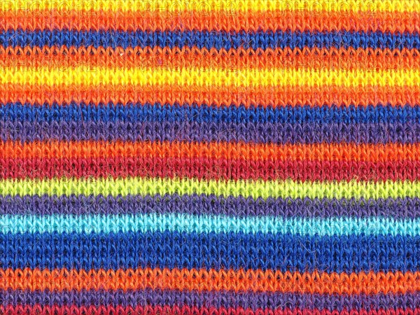 Multicolored horizontal stripe fabric background