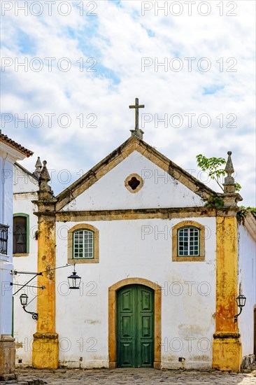 Famous churches in the ancient and historic city of Paraty on the south coast of the state of Rio de Janeiro founded in the 17th century