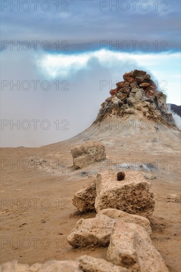 Steaming fumarole