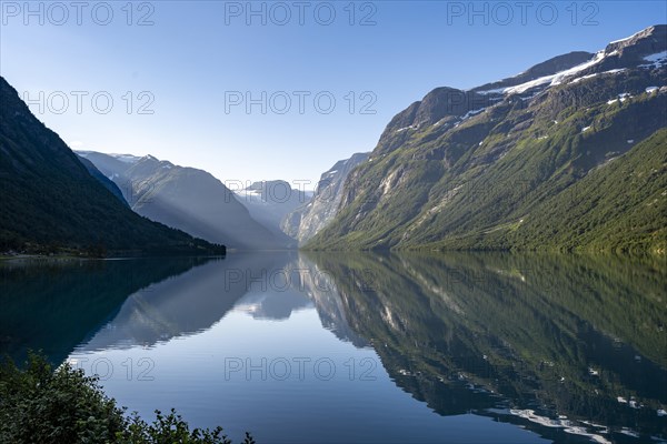 Mountains reflected in the lake