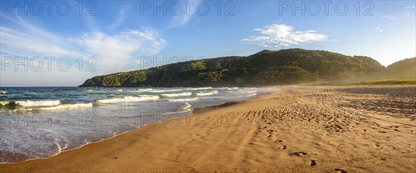 Image of stunning Tucuns beach in city of Buzios coast of Rio de Janeiro at dusk