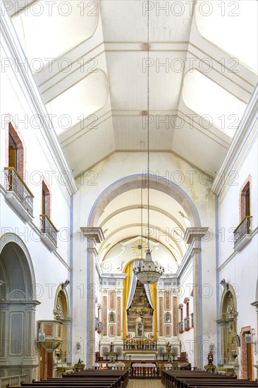 Old colonial style chapel from the 18th century in the historic city of Paraty on the north coast of the state of Rio de Janeiro