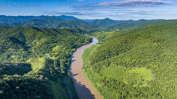 Aerial of the Iguape river