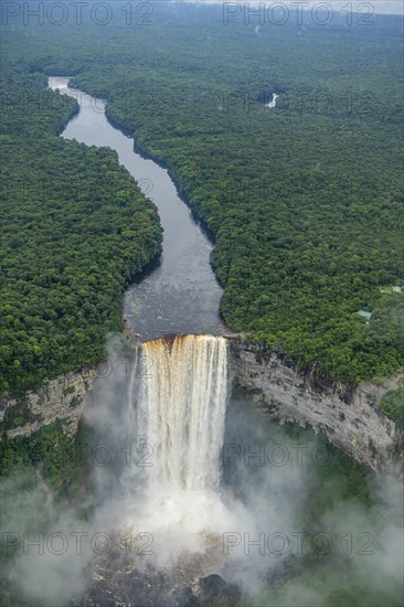 Aerial of the Kaieteur Falls