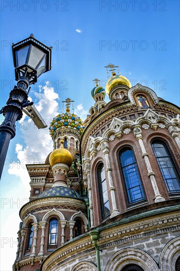 Famous and colorful church of the Saviour on Spilled Blood in Saint Petersburg