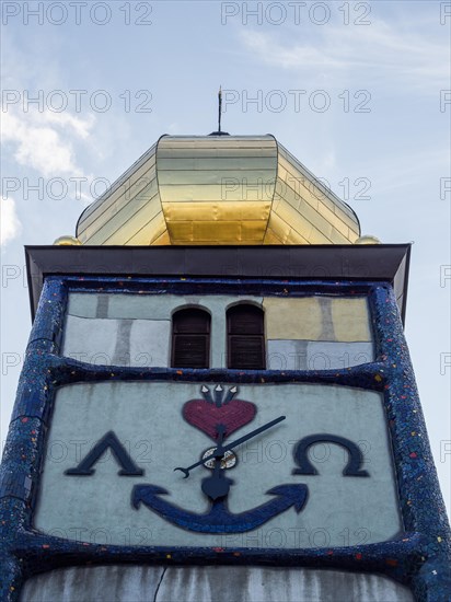 Clock on the church tower