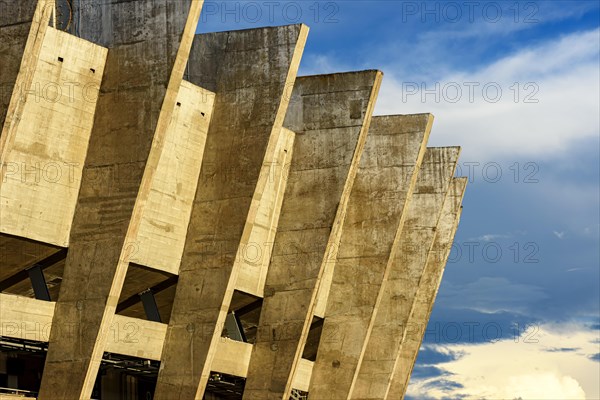 Detail of the columns of the famous Mineirao stadium