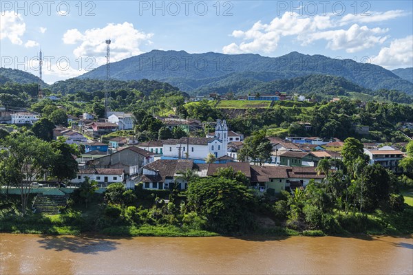 Iguape river flowing through Iporanga