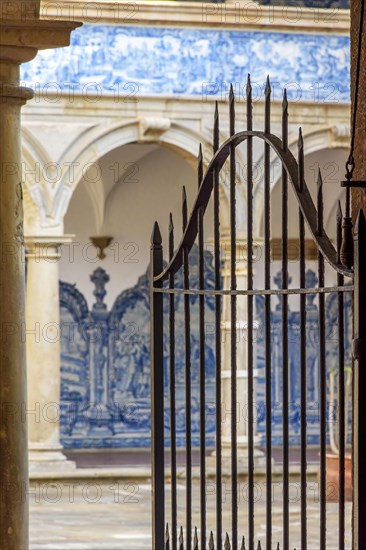 Inner courtyard of a former historic convent from the 17th century in the city of Salvador