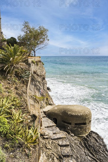 Dawn Tower overlooking the sea in Monterosso al mare