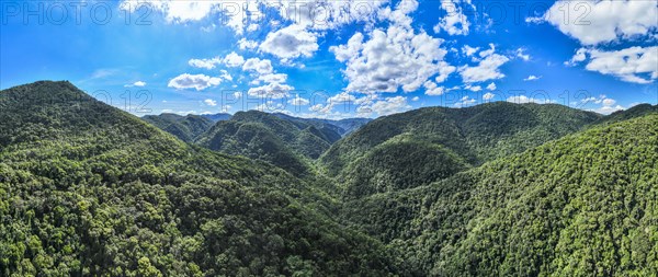 Aerial of the Unesco site Atlantic Forest South-East Reserves