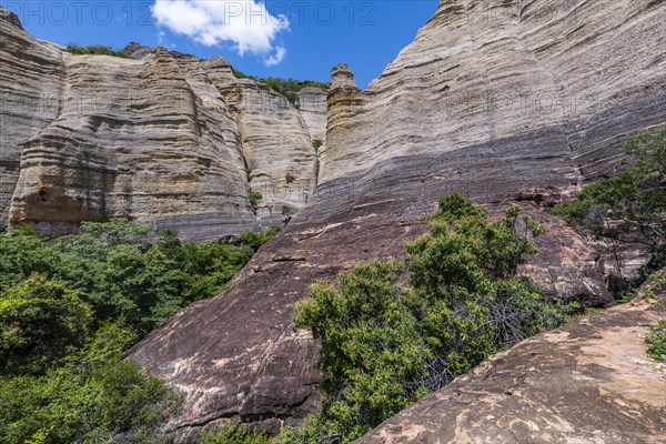 Sandstone cliffs at Pedra Furada