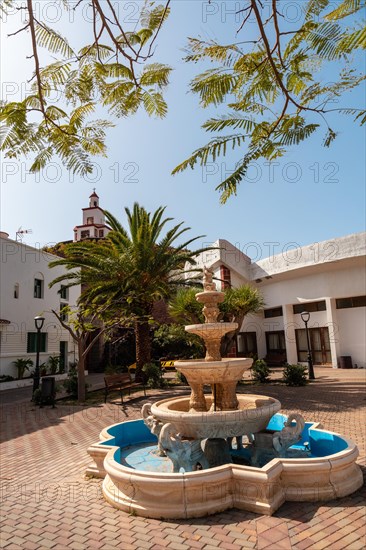 Fountain next to the parish church of Nuestra Senora de Candelaria in La Frontera on El Hierro