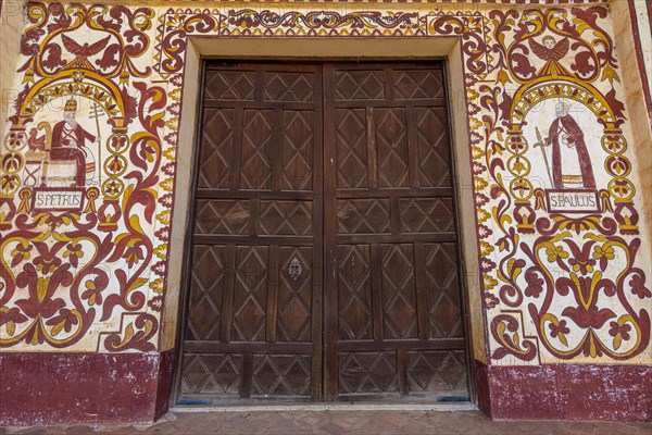 Painted front of the San Miguel de Velasco mission