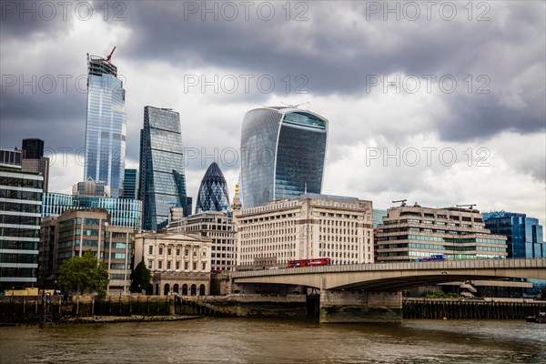 London Bridge over the Thames overlooking the City