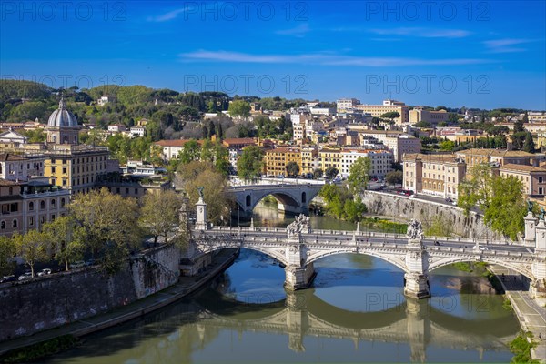 The Ponte Vittorio Emanuele and Ponte Principe Amedeo over the Tiber