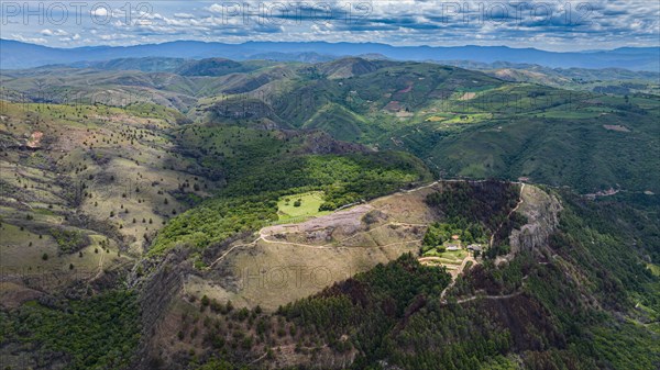 Aerial of the Unesco site El Fuerte de Samaipata