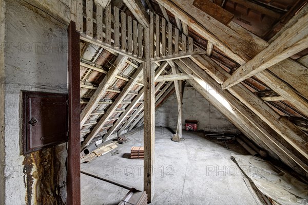 Attic of a residential building