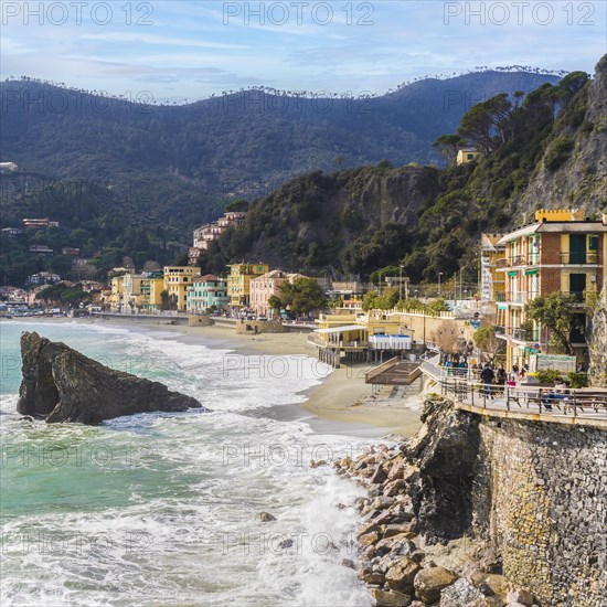 Beach at Monterosso al mare village located in Cinque Terre