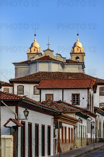 City of Diamantina with its historic buildings and churches from the imperial period