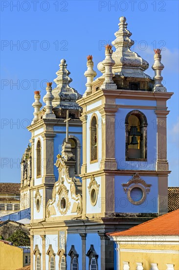 Tower of an old and ancient church built and used by slaves in Pelourinho