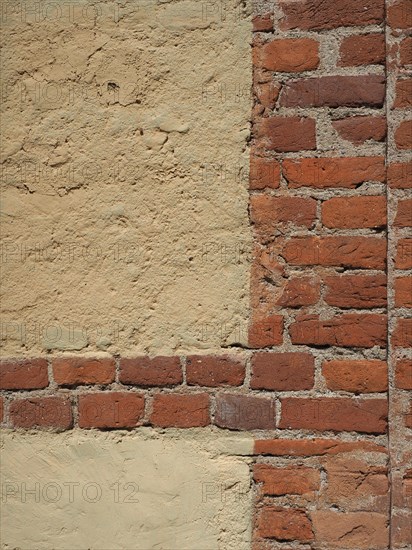 Brick and mortar wall texture