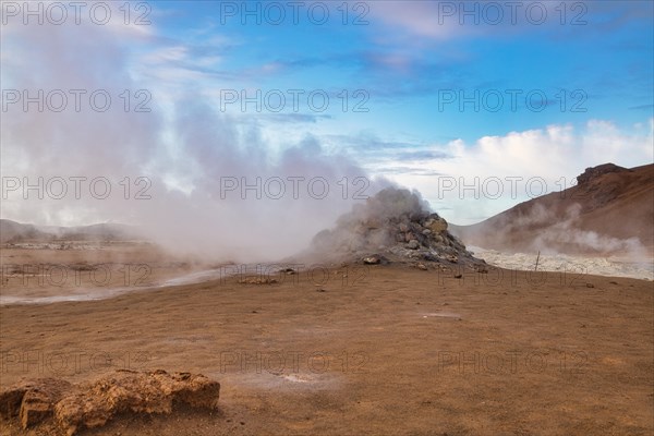 Steaming fumarole