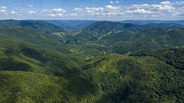 Aerial of the Unesco site Atlantic Forest South-East Reserves