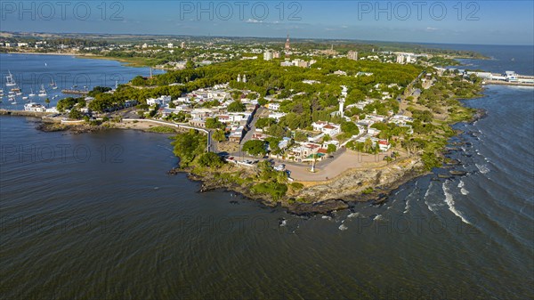 Aerial of the Unesco site Colonia del Sacramento