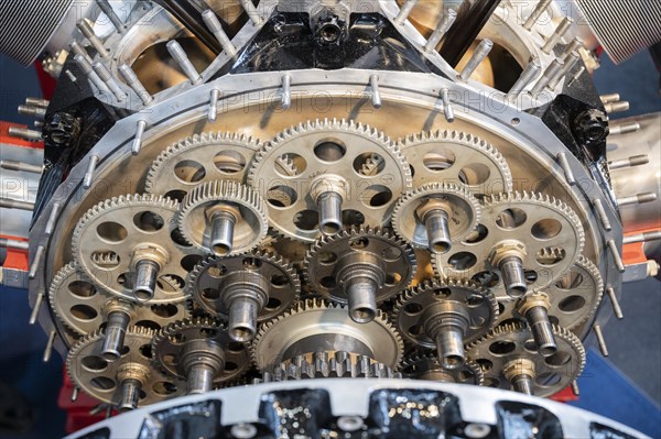 Gear wheels from an aircraft engine