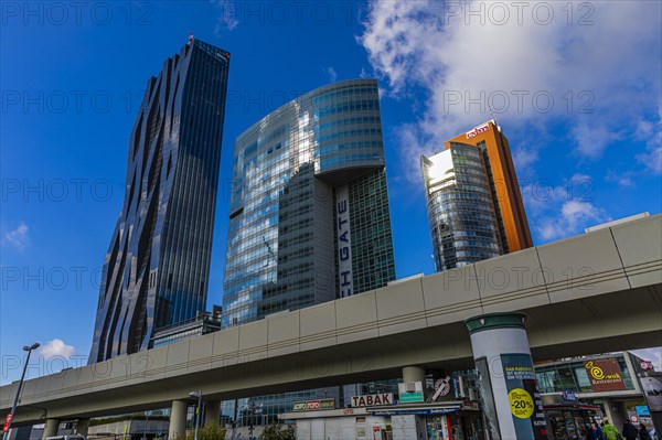 High-rise buildings in Donaupark in Donau City