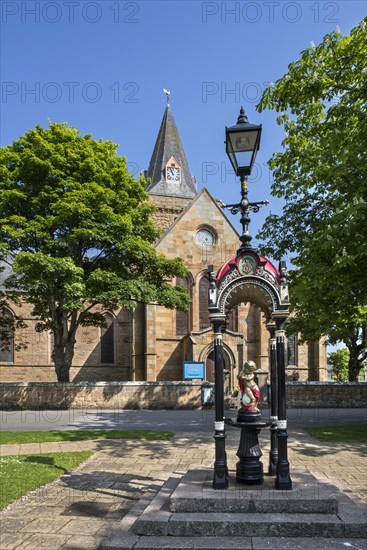 Anderson Memorial Drinking Fountain in front of the Dornoch Cathedral