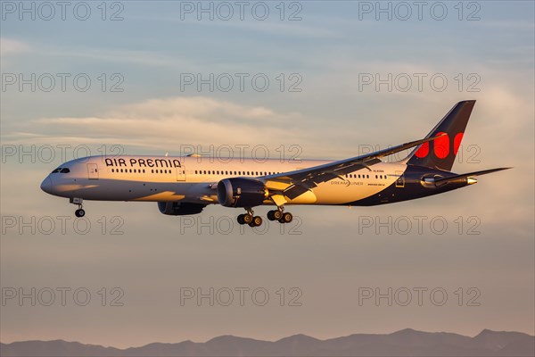 A Boeing 787-9 Dreamliner aircraft of Air Premia with registration number HL8388 at Los Angeles Airport