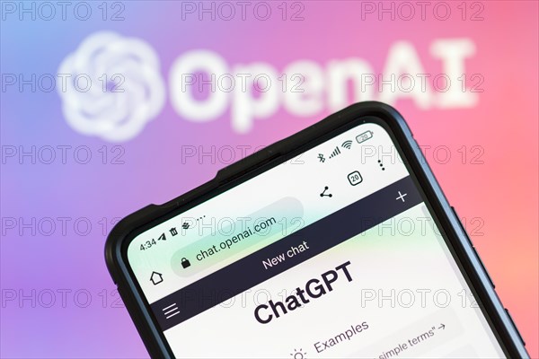 ChatGPT artificial intelligence AI Chat GPT artificial intelligence AI with logo by OpenAI in Stuttgart