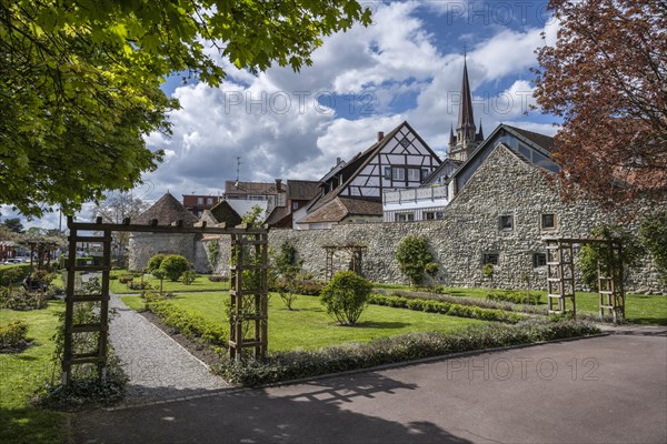 The historic town wall with the Powder Tower