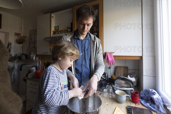 Topic: Toddler helps with cooking