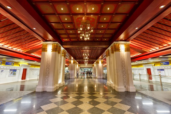 Metro underground stop Sanam Chai underground station of the MRTA Blue Line in Bangkok