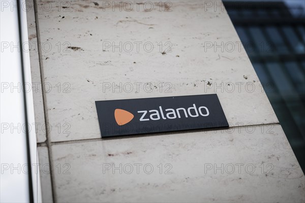 The lettering of the Zalando company at their location in Berlin. 04.02.2022.