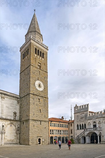 Bell tower of the Assumption Cathedral at Koper