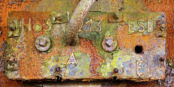 Detail on the blast furnace of the Henrichshuette