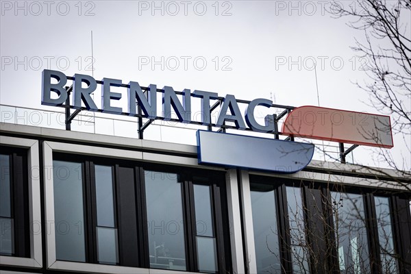 A sign of the Brenntag company at their headquarters in Essen