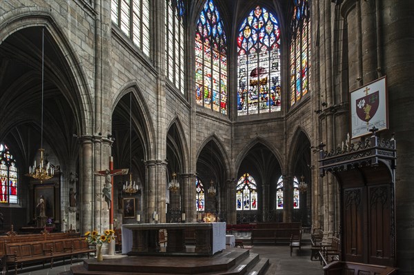 Interior of the Moulins Cathedral Basilica