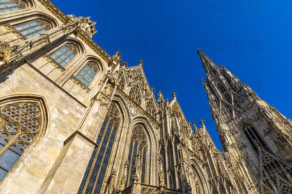 South tower of St. Stephen's Cathedral with Gothic facade