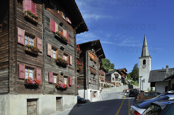 Church and traditional wooden houses