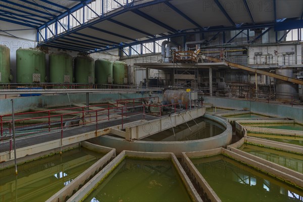 Water purification plant in a former paper factory