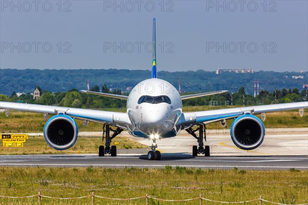 An Air Caraibes Airbus A350-1000 aircraft with registration F-HTOO at Paris Orly Airport