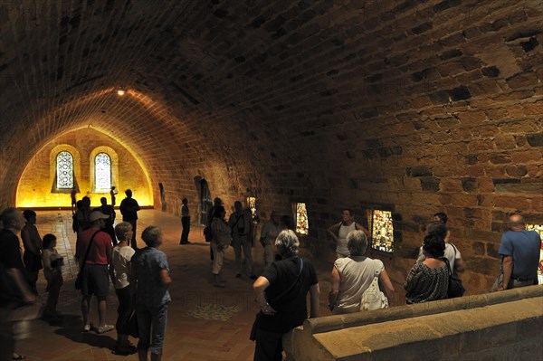 Dormitory at the Fontfroide Abbey